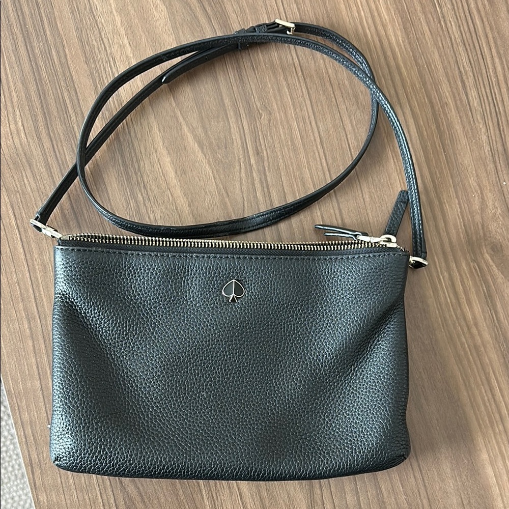 Kate Spade Black Leather Crossbody Bag